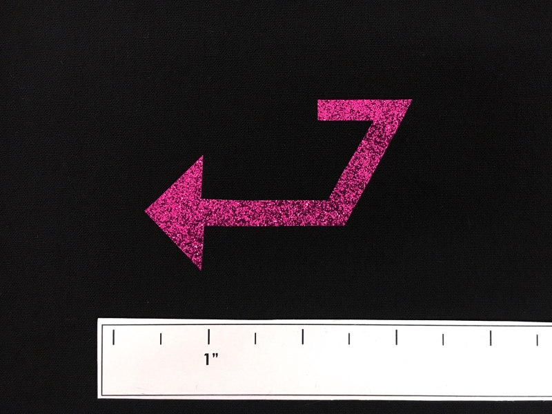 Heat Transfer Polyester Glitter Adhesive in Fuchsia4