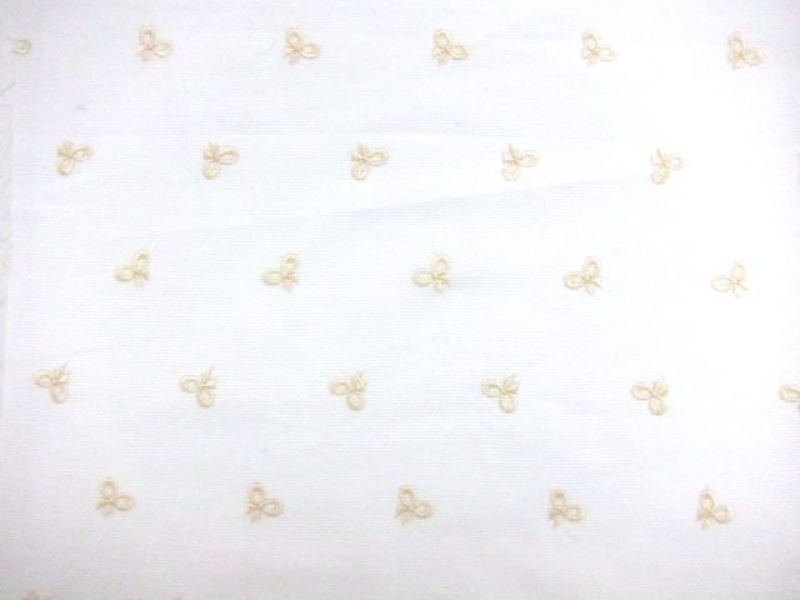 Embroidered Cotton Faille0