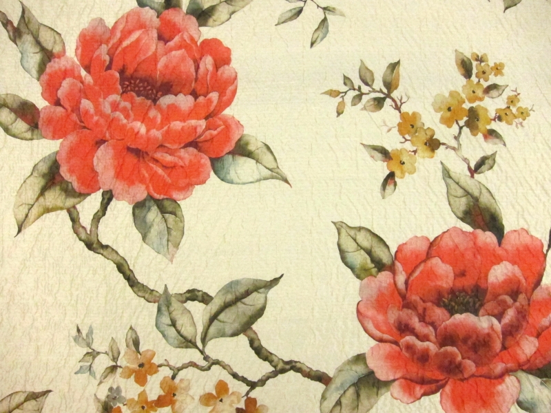 Printed Silk Cloqué0