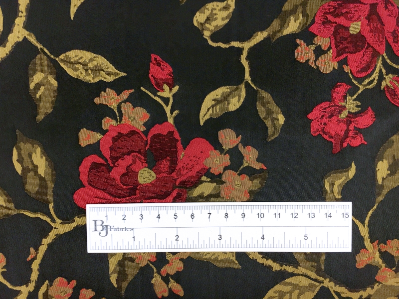 Polyester Jacquard Brocade with Florals1