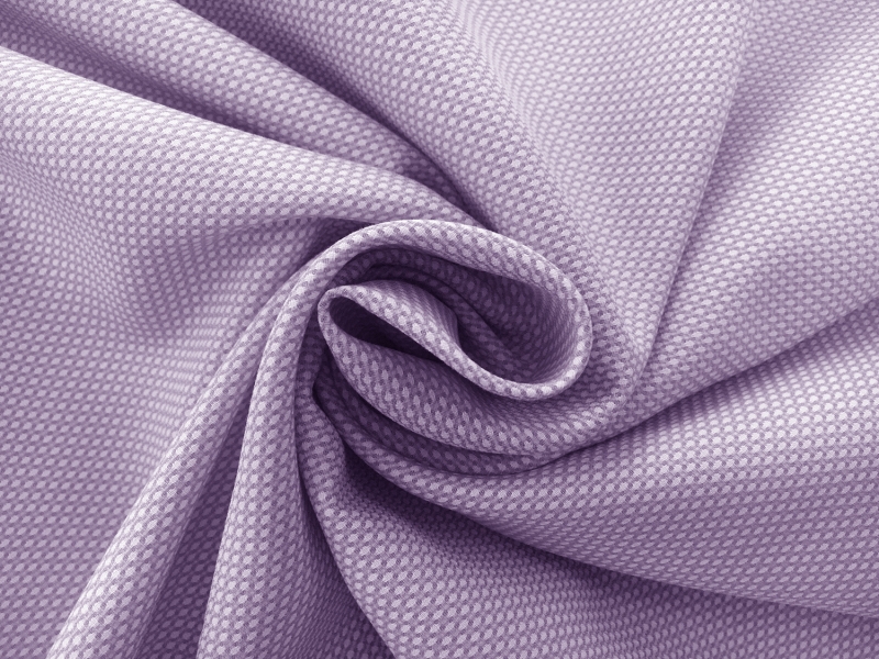 Italian Cotton Birdseye Dobby Shirting in Lilac1