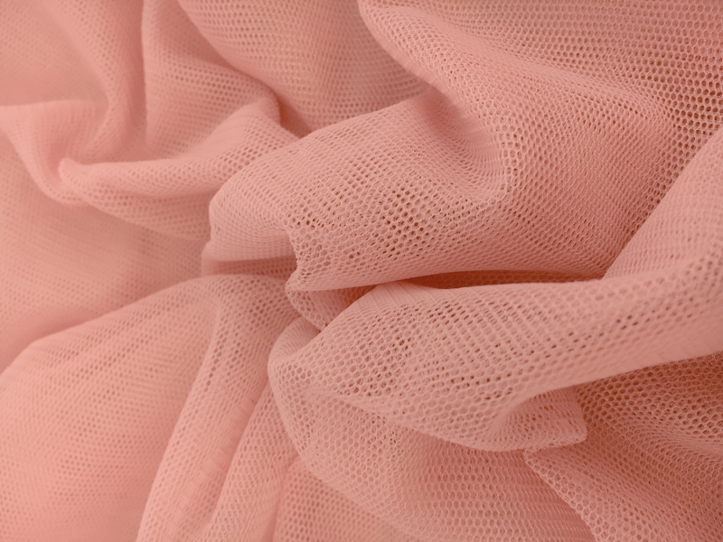 Nylon Bobbinet in Tearose0