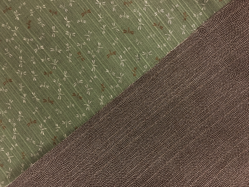 Japanese Doubleface Cotton with Dragonflies Pattern0