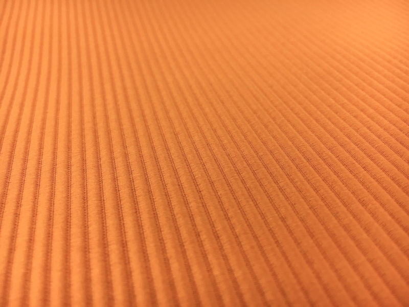 Italian Cotton and Acetate Ottoman in Zafferano3