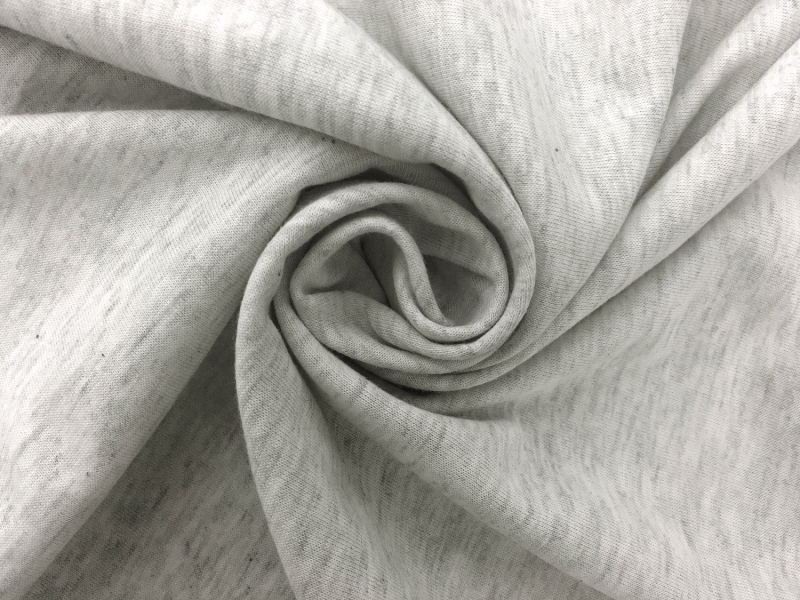 Japanese Lenzing Modal Jersey in Heather Off White1