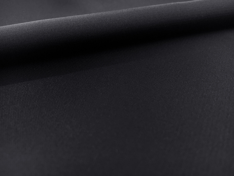 Japanese Polyester Charmeuse in Midnight Navy0