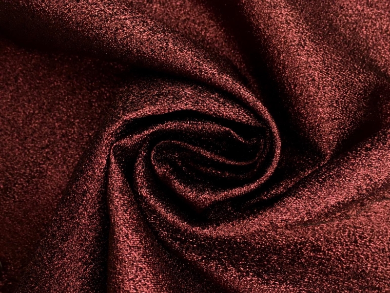 Silk Blend Metallic Crepe in Raspberry0