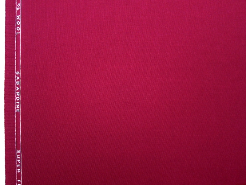 Wool Gabardine in Magenta0