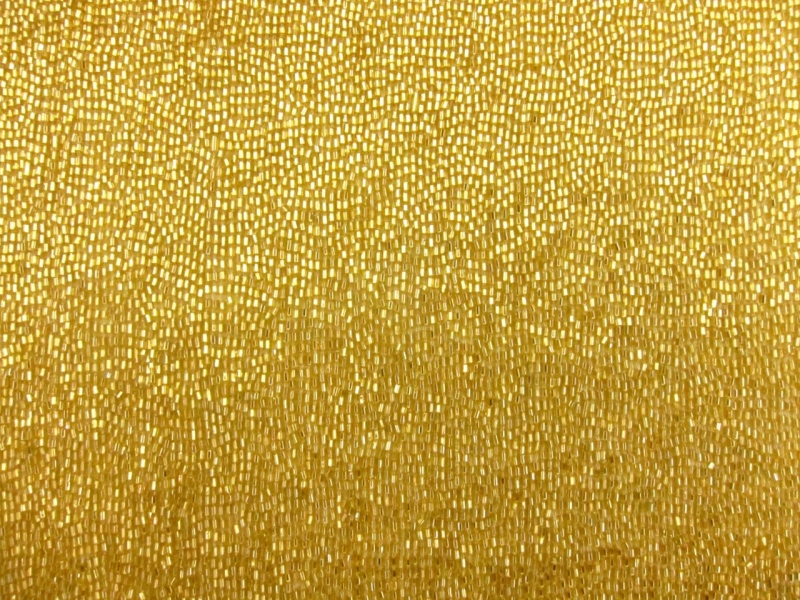 Bugle Beads on Silk Chiffon0