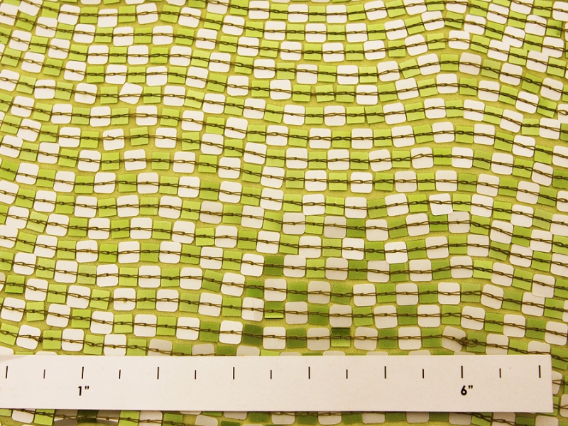 Sequins on Silk Chiffon1