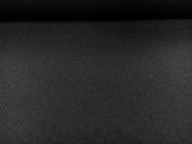 Polyester Gabardine in Black0