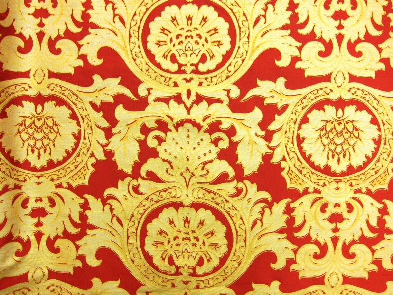 Pure Silk Printed Duppioni0