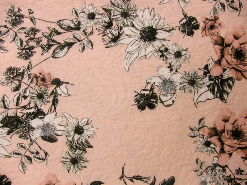 Cotton Blend Matelasse Print 0