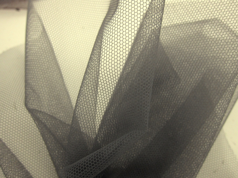 Italian Nylon Tulle in Grigio Piombo1