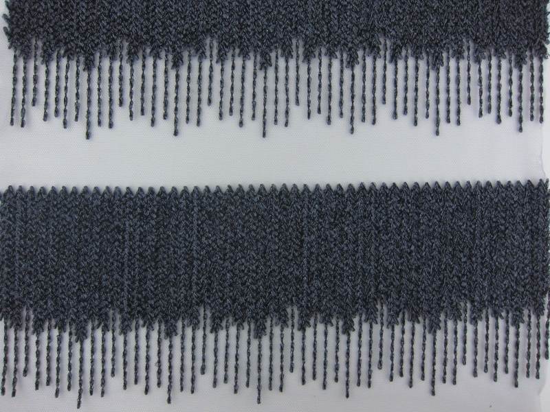 Metallic Embroidered Tulle0