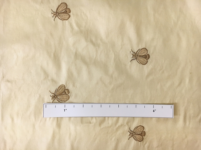 Silk Shantung with Embroidered Moths1