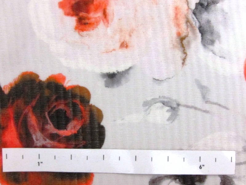 Printed Silk Organza Cloqué1