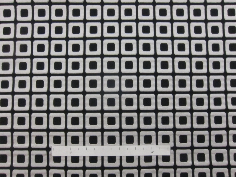 Metallic Brocade with Repeating Squares0