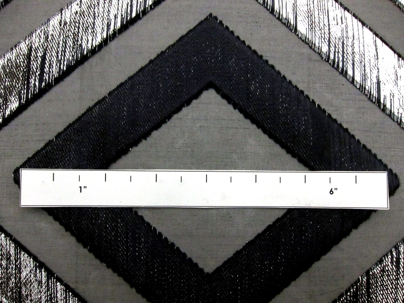 Silk Blend Metallic Fil Coupé Organza2