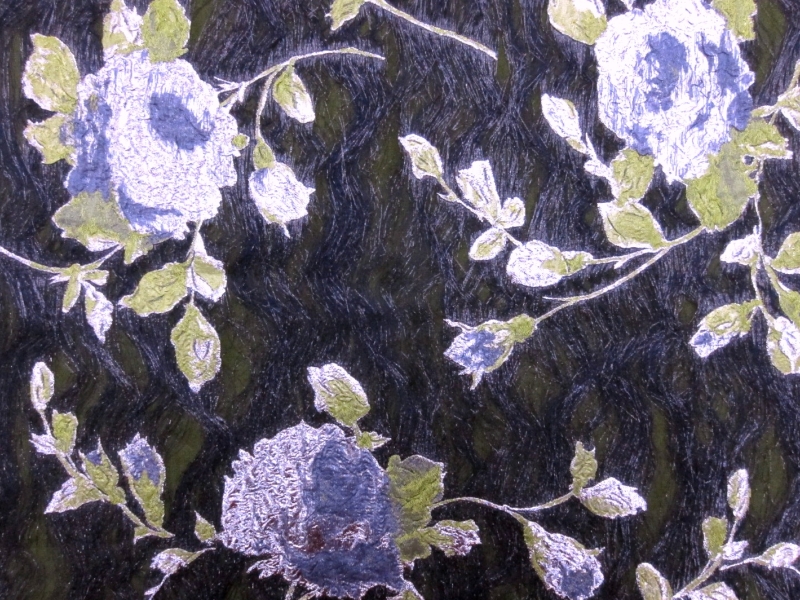 Silk Blend Metallic Cloqué0