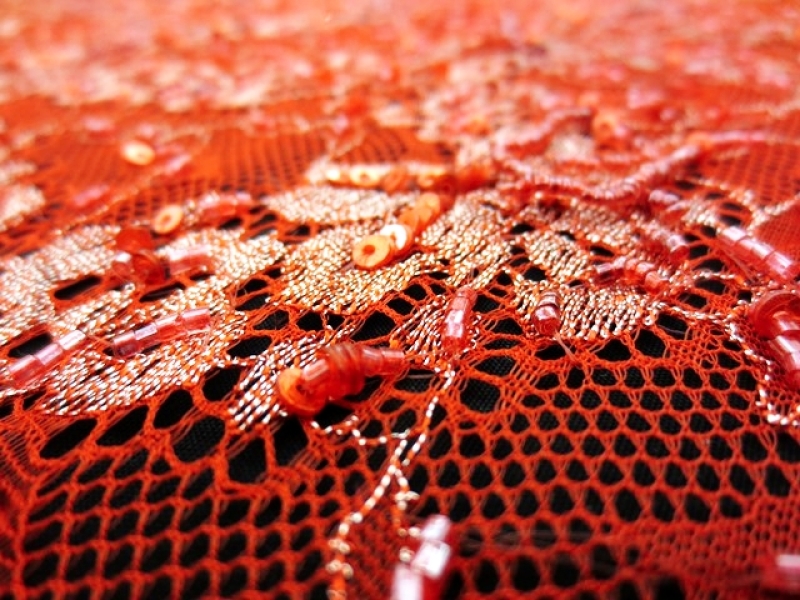 Beaded Metallic Chantilly Lace2