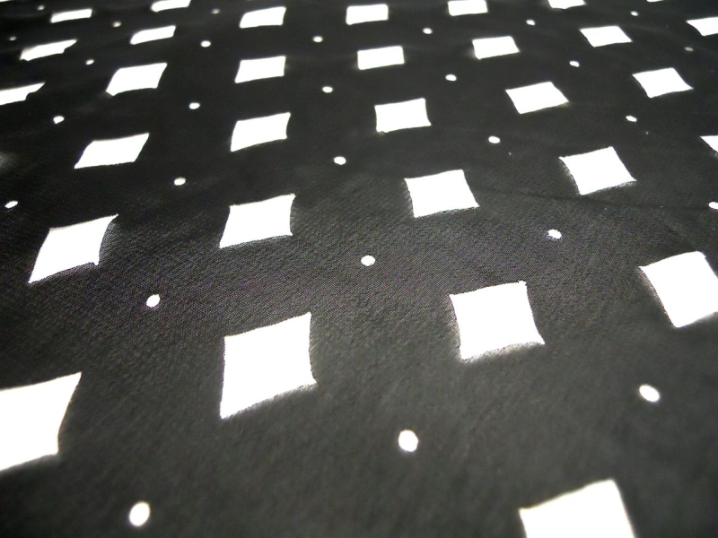 Laser Cut Polyester Chiffon2