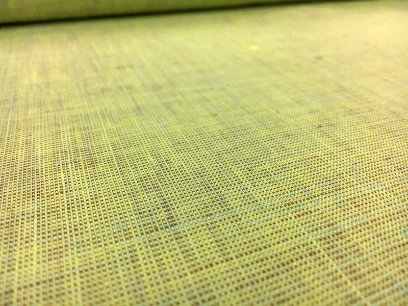Two Toned Lightweight Linen in Lime Brown0