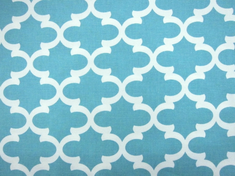 Cotton Canvas Lantern Tiles Print0