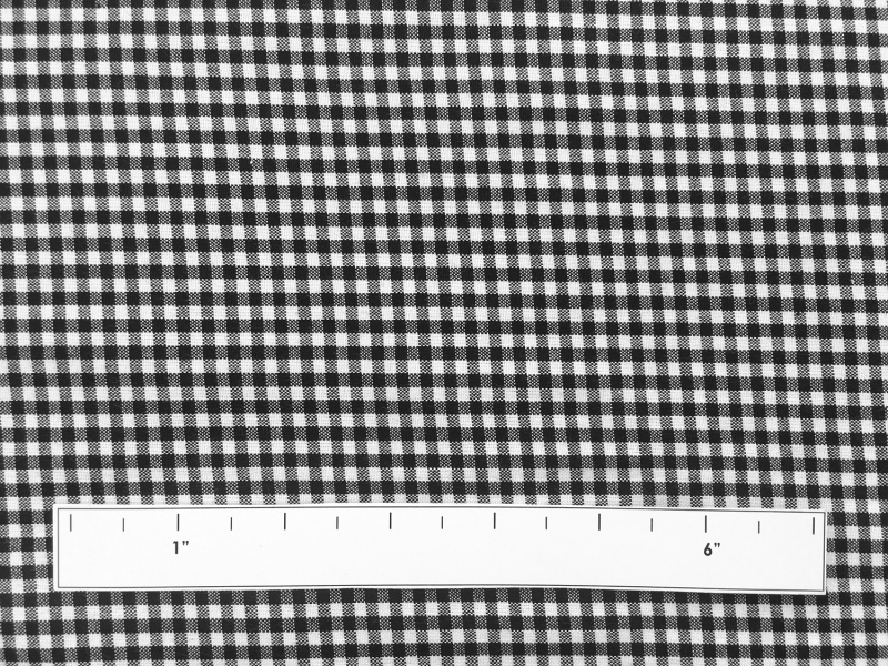 Carolina Cotton Gingham in Black1
