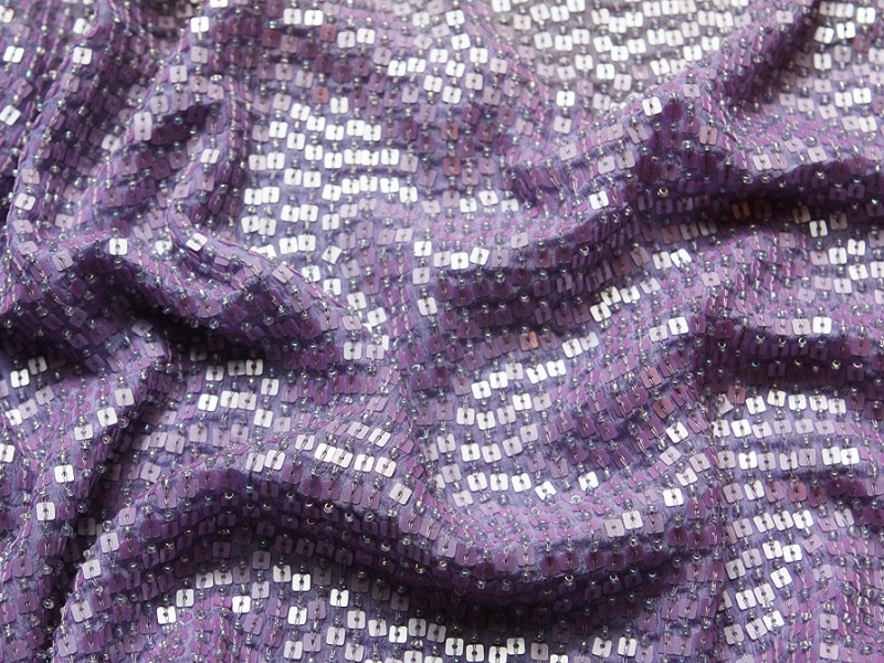 Sequins on Silk Chiffon3