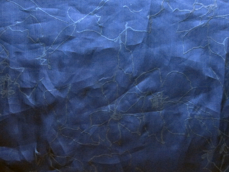 Metallic Printed Silk Satin Organza0