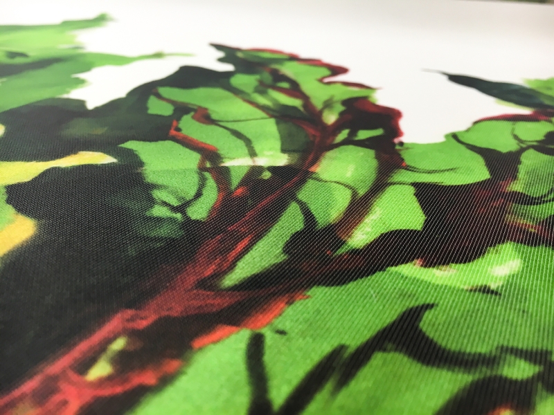 Printed Silk Mikado Panel with Beets and Florals3