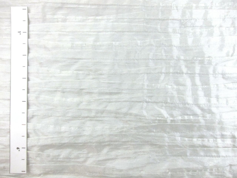 Metallic Tucked Silk Shantung1