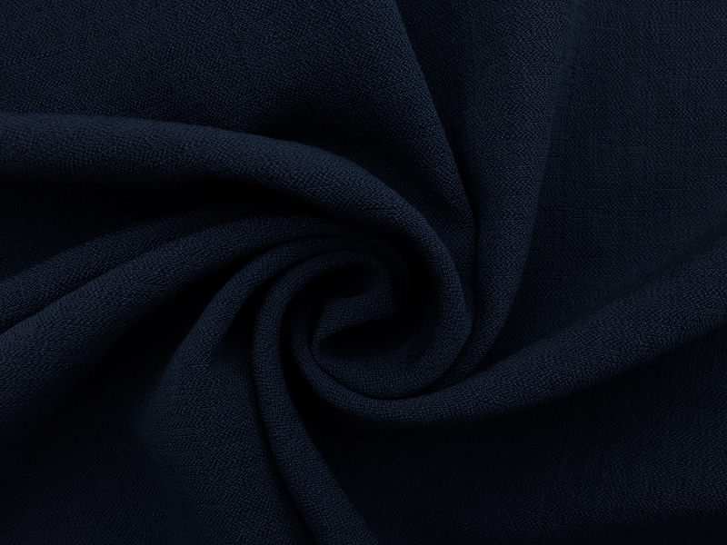 Rayon Nylon Crepe in Navy 1