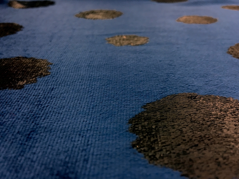 Silk Lurex Panné Velvet with Dots2