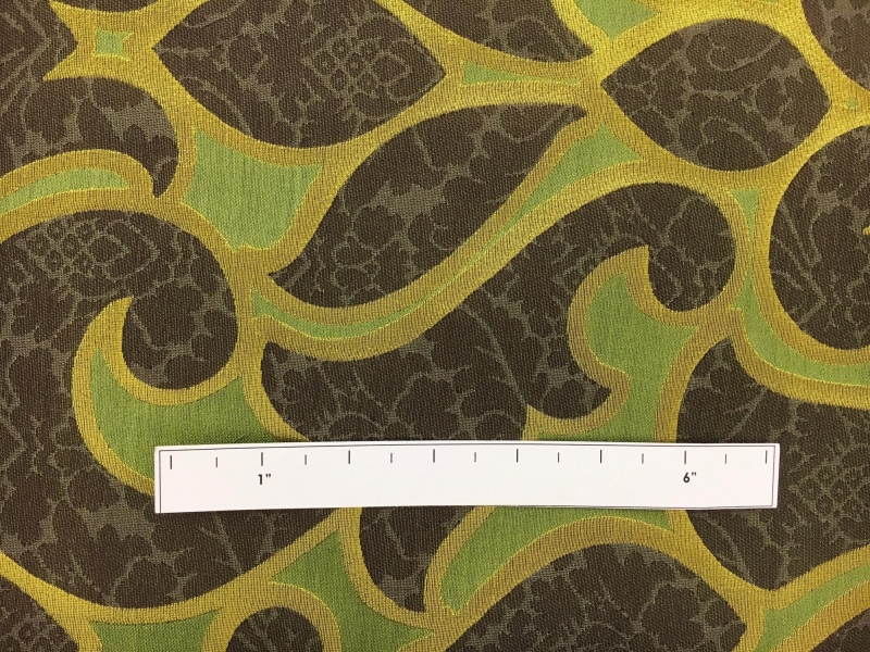 Silk and Polyester Jacquard with Abstract Geometric Patterns1