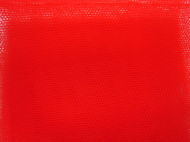 Italian Nylon Tulle in Rosso0