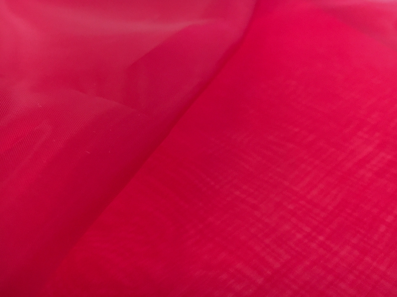 Japanese Polyester Extra Fine Organza in Scarlet2