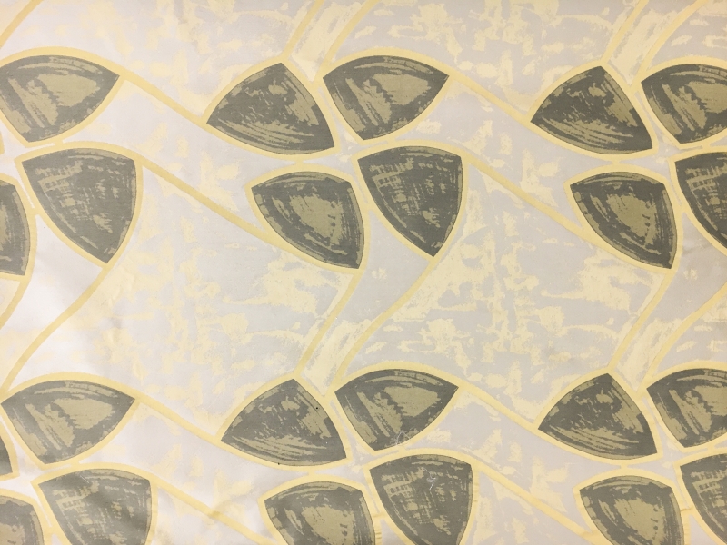 Silk and Cotton Damask with Large Leaves0