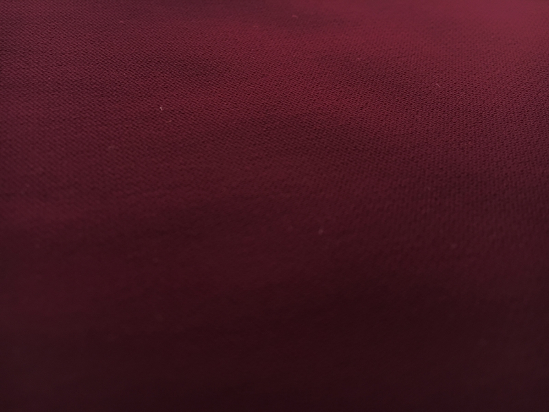 Polyester and Spandex Stretch Crepe in Burgundy1