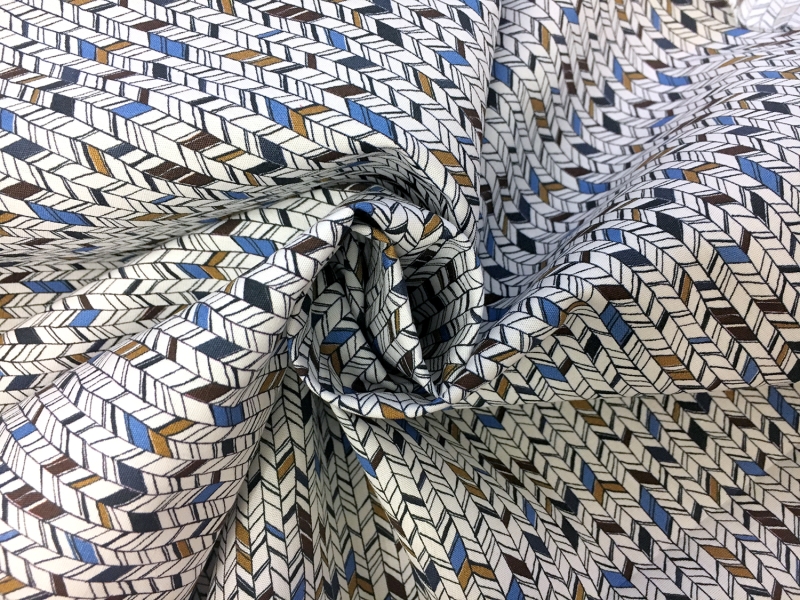 Cotton Broadcloth With Small Geometric Print1