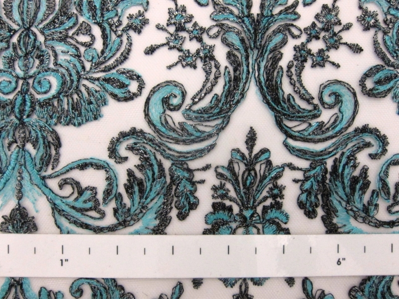 Novelty Metallic Embroidered Tulle1