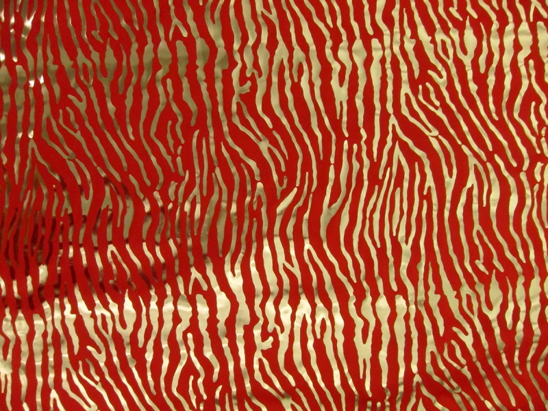 Metallic Printed Silk Charmeuse0