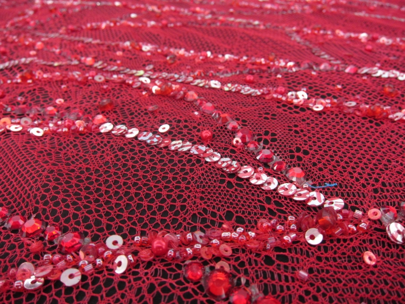 Beaded Novelty Tulle0