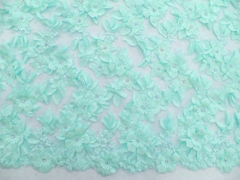 Flower Appliqué on Tulle0