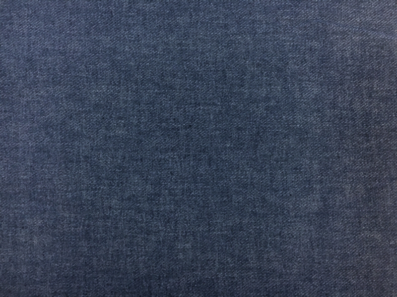 Poly Cotton Linen Blend Twill in Indigo0