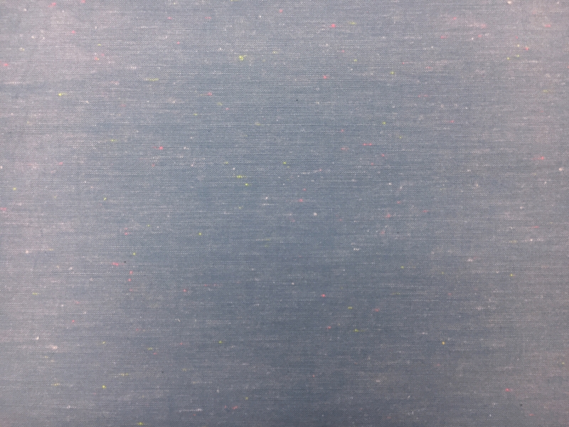 Cotton Chambray Novelty In Blue With Neon Specks0