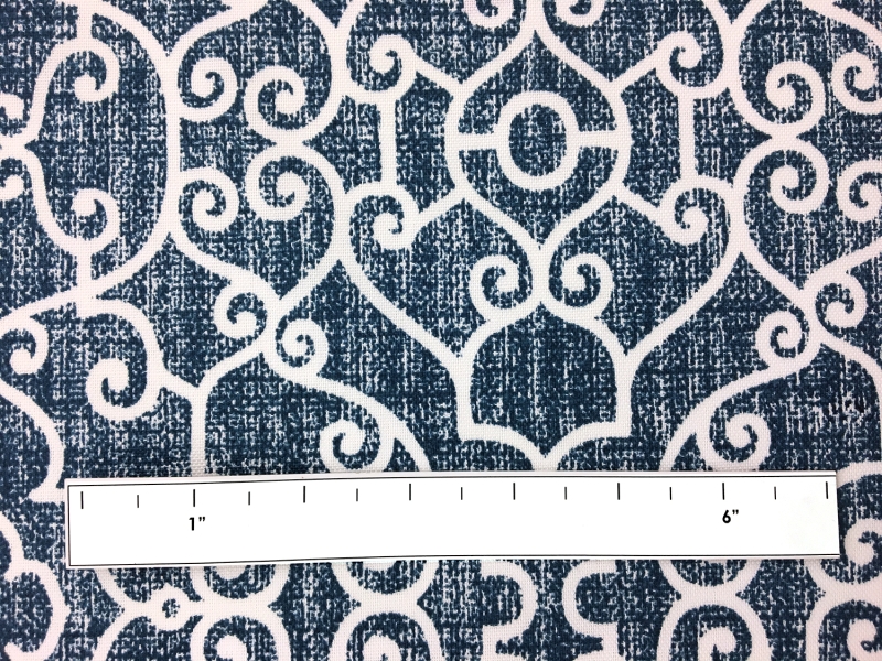 Outdoor Spun Polyester Canvas with Ornamental Print 1