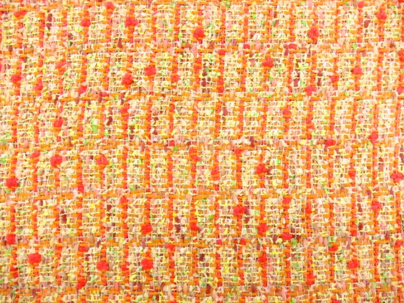 Cotton Nylon Poly Blend Tweed0