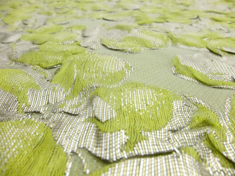 Metallic Silk Blend Cloqué1